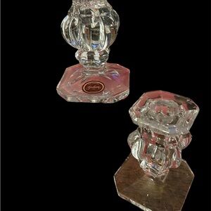 Gorham Crystal Candle Holders